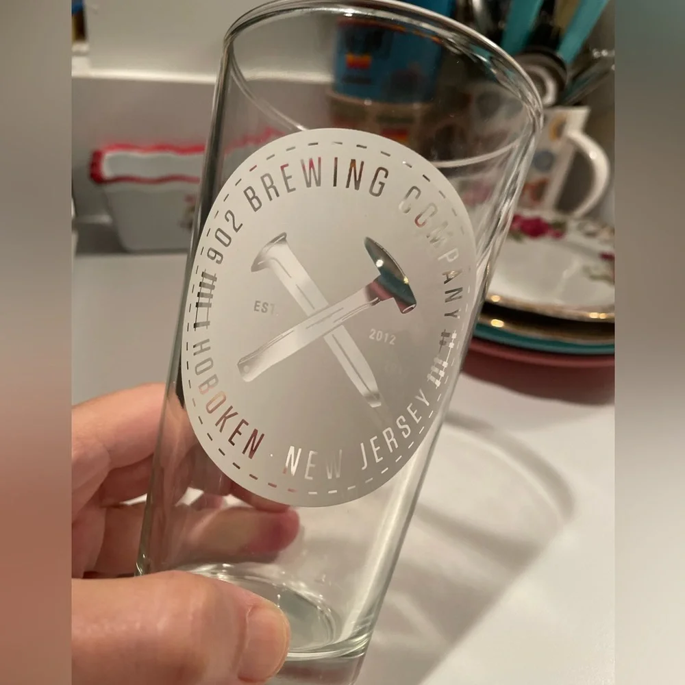 902 Brewing Company Hoboken/Jersey City Pint Beer Glass